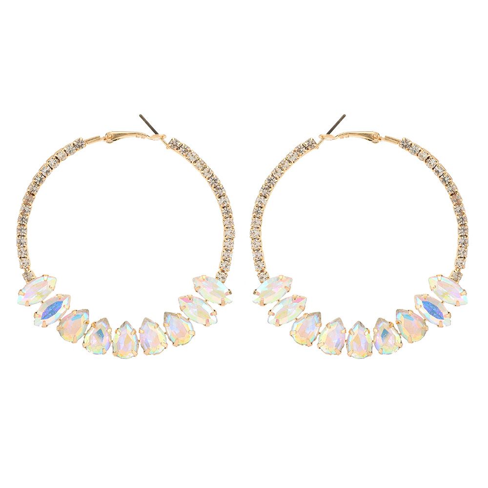 Σκουλαρίκια με διαμάντια σε σχήμα κύκλων, σκουλαρίκια με διαμάντια, γυναικεία σκουλαρίκια, κοσμήματα διασημ_voghion.com