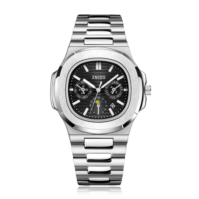 Cross Border Fake Machinery Hollow Back Transparent Fake Machinery Nautilus Quartz Watch Machinery Factory_voghion.com