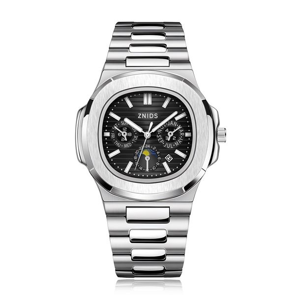 Cross Border Fake Machinery Hollow Back Transparent Fake Machinery Nautilus Quartz Watch Machinery Factory_voghion.com