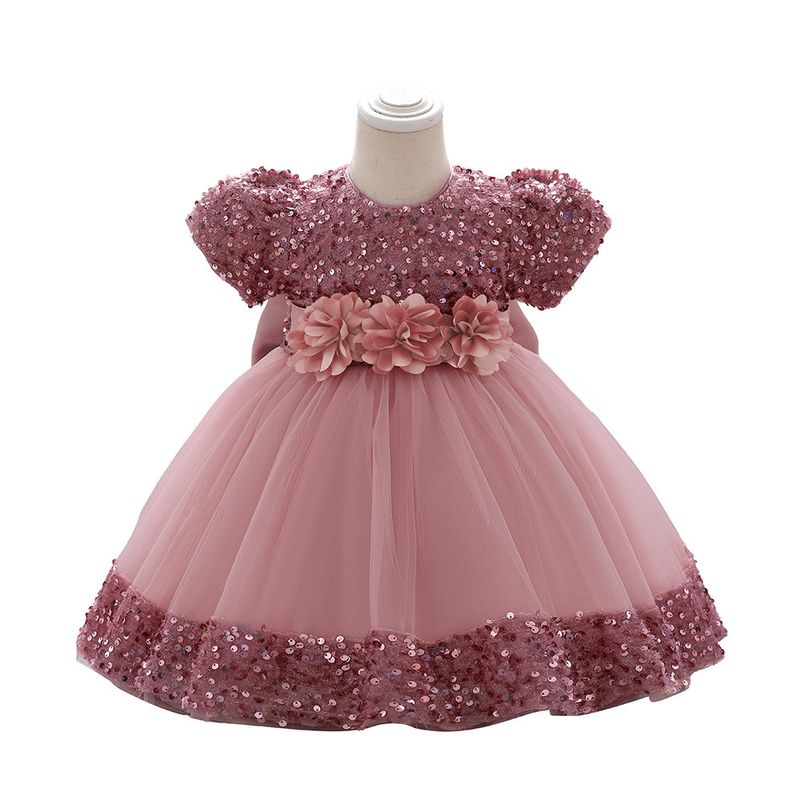 Babykleidung Baby Mädchen Kleid Pailletten Pompadour Kleid Mädchen Bobo Party Laufsteg Kleid Geburtstag Partykleid_voghion.com