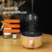 Ultrasonic Humidifier With Jellyfish Rotation, Colorful LED Lights, And Aroma Diffuser – Wood Grain & Classic Colors For Home Relaxation_voghion.com