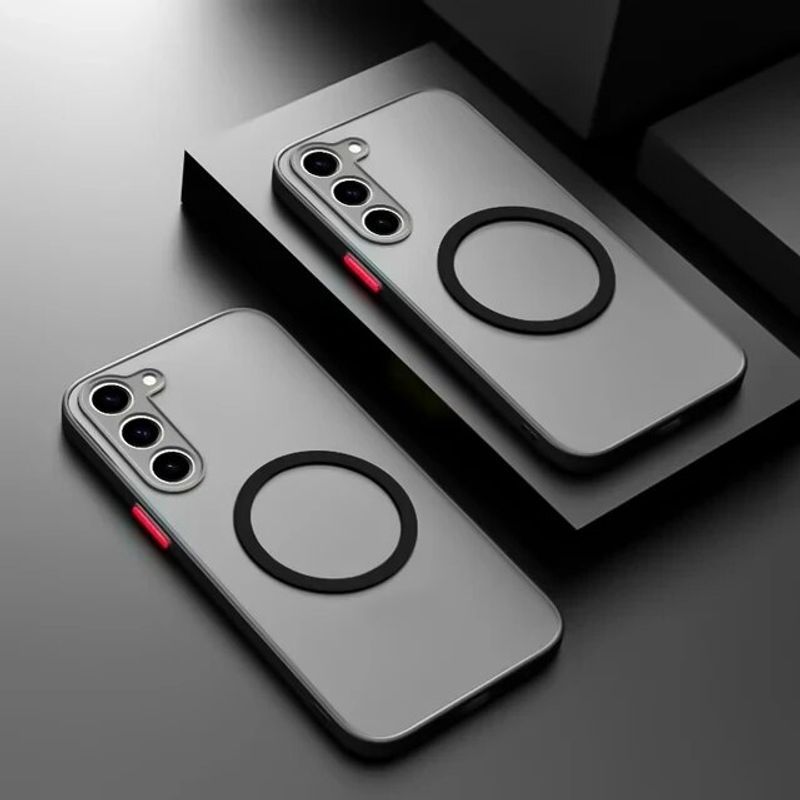 For Magnetic Shockproof Bumper Case Samsung A55 5G A54 A34 A14 A24 A53 A33 A73 A52 A12 A13 A32 A22 Magsafe Matte Phone_voghion.com