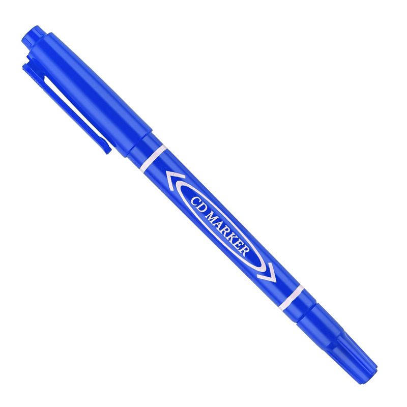 Small double head logistics marker pen black quick drying art marker pen painting boxed ultra fine oil pen_voghion.com