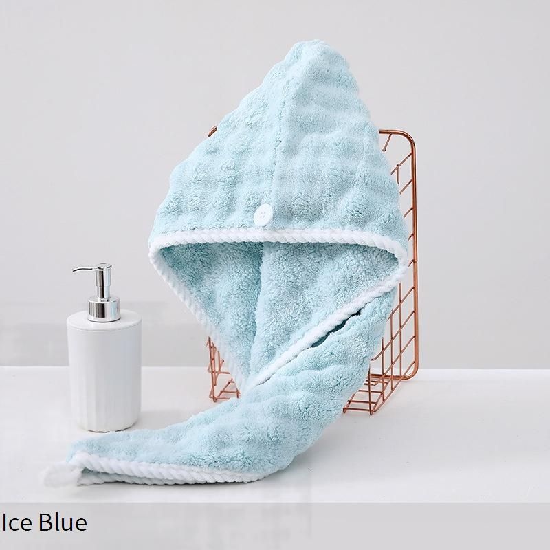 New Coral Fleece Hair Towel Wrap - Super Absorbent, Anti-Shedding, Quick Dry Hair Turban For Women & Men (Home & Travel Use)​​_voghion.com