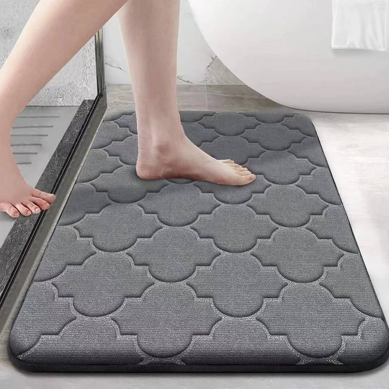 Carpet 1PCS Coral Velvet Lantern Flower Floor Mat Bathroom Door Absorbent Foot Mat Soft Entrance Home Decoration_voghion.com