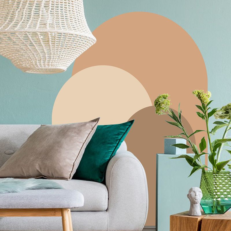 Wohnzimmer Sofa Rückwand Dekoration Morandi Stil dreischichtige Farbe AF5587 benutzerdefinierte Tür Banner Aufkleber_voghion.com
