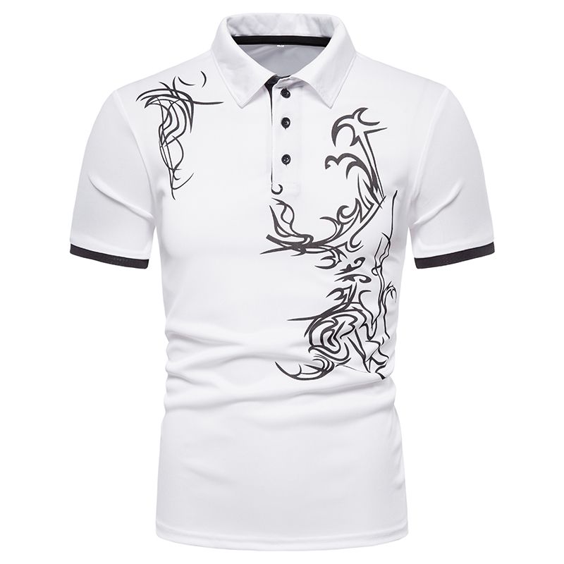 3D-Herrenhemd für Herren, kurzärmliges Polohemd, Polohemd, neues Sommer-Street-Casual-Mode-Top_voghion.com