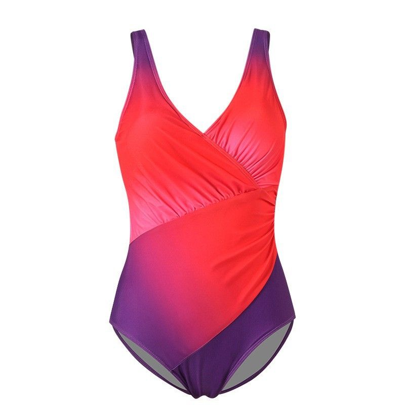 Ropa de mujer Traje de baño de bikini de talla grande para mujer Bikini de una pieza multicolor con tallas grandes_voghion.com