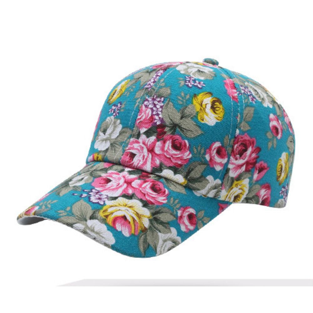 Unbeatable Quality Outdoor Baseball Widened Brim, Running, Extended Sun Protection, Duckbill Cap, Peony Digital Printed Hat_voghion.com