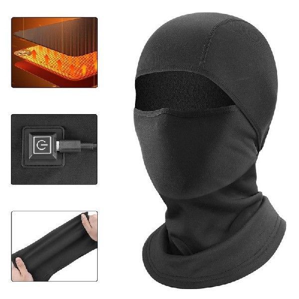 Beheizte Sturmhaube, beheizte Sturmhaube, Mütze, Schal, 3 Temperaturen_voghion.com