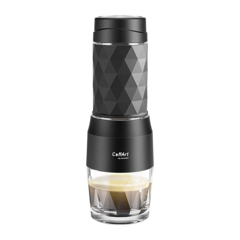 Bærbar kaffetrakter Espressomaskin Håndpresse Kapselmalt kaffebrygger Bærbar for reiser og piknik, BioloMix_voghion.com