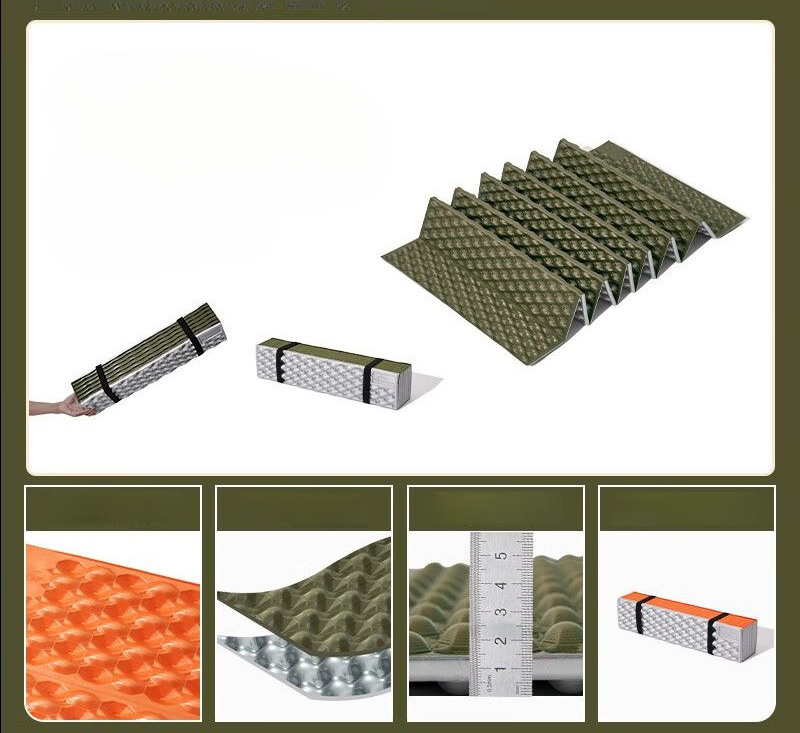 Mugod Nest Outdoor Folding Single Portable Moisture-Proof Camping Egg Slot Sleeping Thickened Tent Mat_voghion.com
