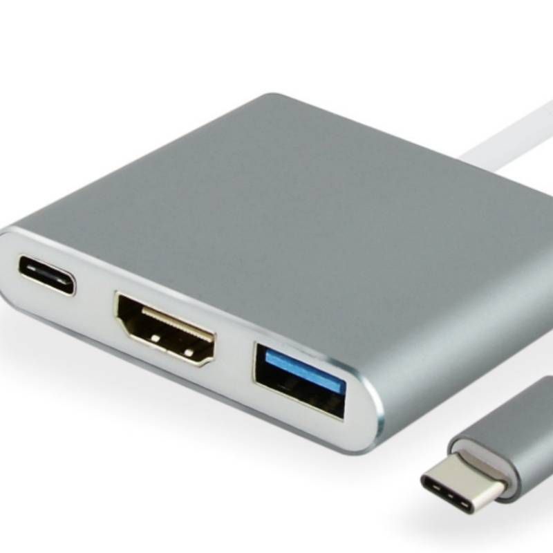 type-c to hdmiusb3.0type-c to3in1 4Kswitch Convert 3-in-1 Docking Station_voghion.com