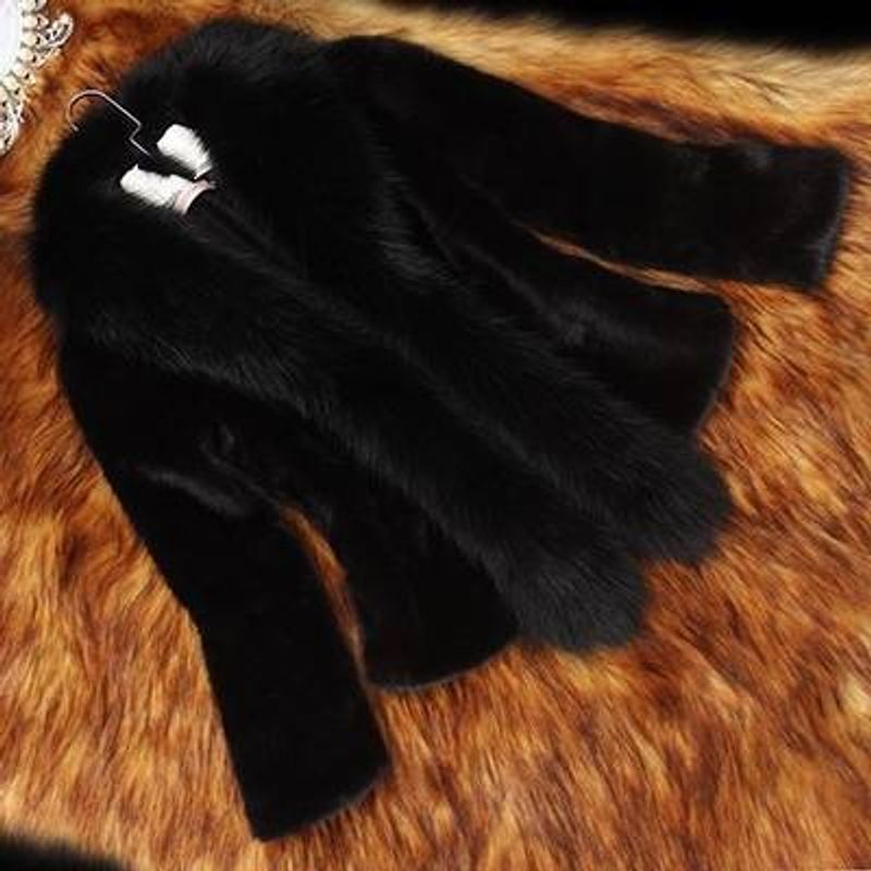 Women's Clothing Fur Coat Women Short Long Sleeve Slim Fox Fur _voghion.com