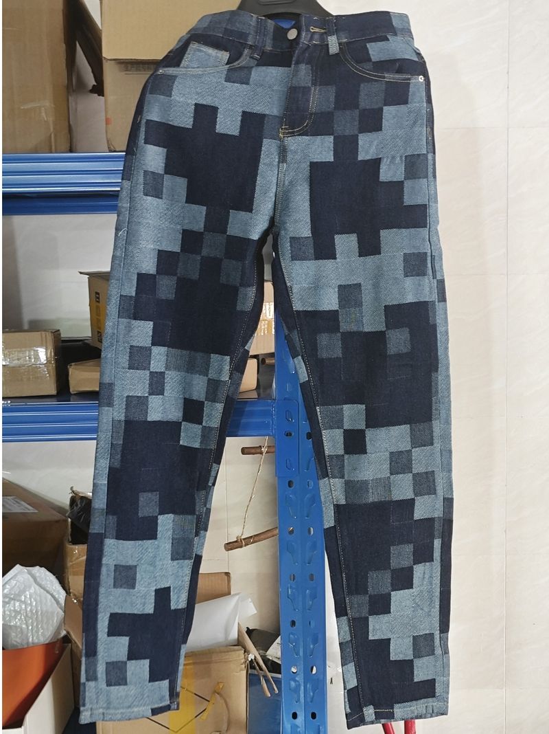 Herrenbekleidung Herren-Jeansanzug, Outdoor-Sport, lässige, trendige Markenhose und -jacke, ein passendes Set aus hübschem, modischem und coolem Outfit_voghion.com