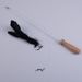 Two-Section Wooden Handle Cat Teaser Wand With Double Bells And Feather_voghion.com