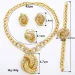 Wedding Sets Color Necklace Earrings Ring Bracelet Set Gold Plated Jewelry For Women 230907_voghion.com
