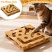 1 Set Interactive Cat Toy Puzzle Box Wooden Treat Maze Play For Toy Box Fun Interactive Cat Toy Hide And Seek Cat Agility Toys_voghion.com