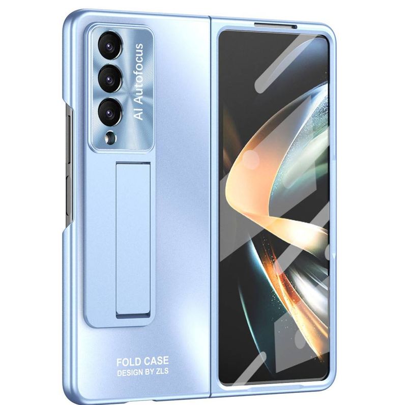 [6 kolorów] Etui na telefon Samsung Galaxy Z Fold4 5G Imitacja metalu AG Matte, rysik, etui Z Fold 4 All Inclusive Stand z podpórką, szkło hartowane_voghion.com