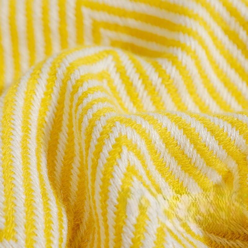 Retro Grün Fischgrät Gewebte Hotel End Sofa Bett Abdeckung Decke_voghion.com