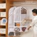 Hanging Waterproof Garment Bag With Pockets For Closet Storage_voghion.com