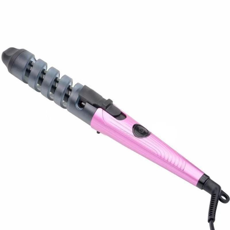 Heat-Resistant Curling Iron For Long Hair - Fast Heating Wand With Water Wave Effect (Manual Curler Long-Lasting Hold Safe Touch Handle)_voghion.com