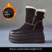 Women's Shoes Now Boots New Thick Cotton Shoes Thick Sole Warm Inner Height Increase Winter Plus Fleece_voghion.com