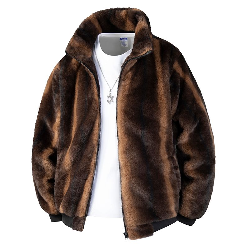 Winter New Cotton Jacket With Stand Up Collar And Fleece Casual Jacket, Solid Color And Fleece Hooded Cardigan, Fashionable And Windproof_voghion.com