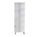 Mott 63' H Linen Bathroom Cabinet With Seven Open Shelves, One Drawer And Four Legs,White_voghion.com