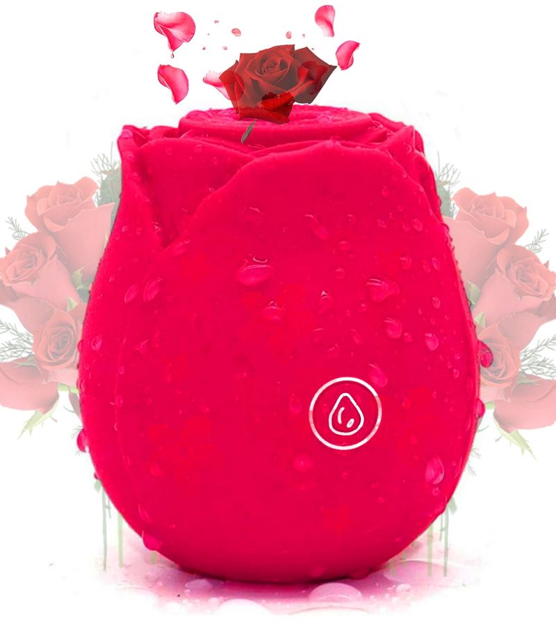 Rose Toys Vibrators For Women,Clitoral G Spot Vibrator For Female,10 Sucking Modes Thrusting Dildos For Adult Couples Pleasure_voghion.com
