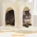Cat Tree, 54in Tall Cat Tower For Indoor Cats With Extended Platform & Basket, Spacious Cat Condo, Funny Hammock, Scratching Posts And Ladder, B_voghion.com
