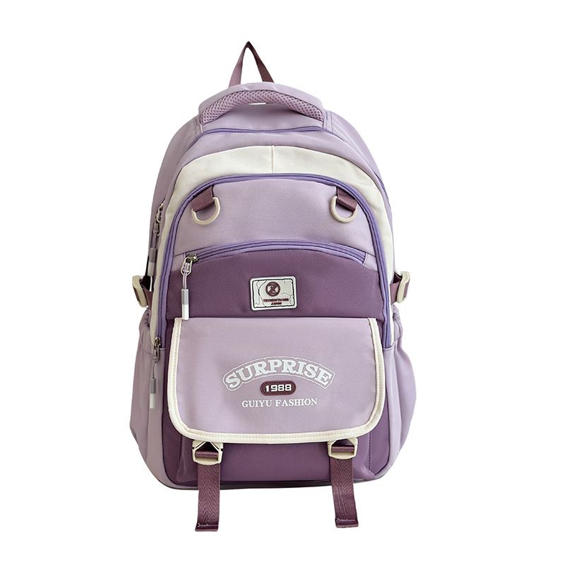 Zaini per bambini Zaino stile foresta Zaino fresco e dolce per studenti delle scuole medie e superiori Zaino versatile con colori a contrasto_voghion.com