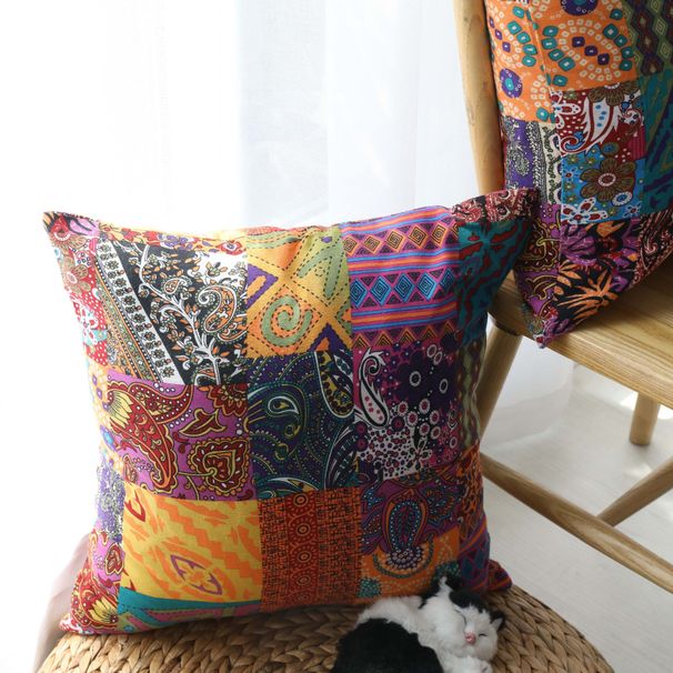 Vintage Bohemian Style Throw Pillow, High-quality , Full Filling, Sofa/bed/car Universal Decoration_voghion.com