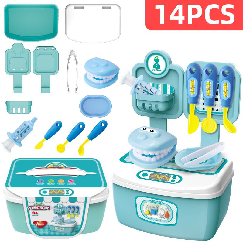 Cross Border Children's Pretend Kitchen Toy Set Educational Doctor Storage Box Boy Girl Toy Gift_voghion.com