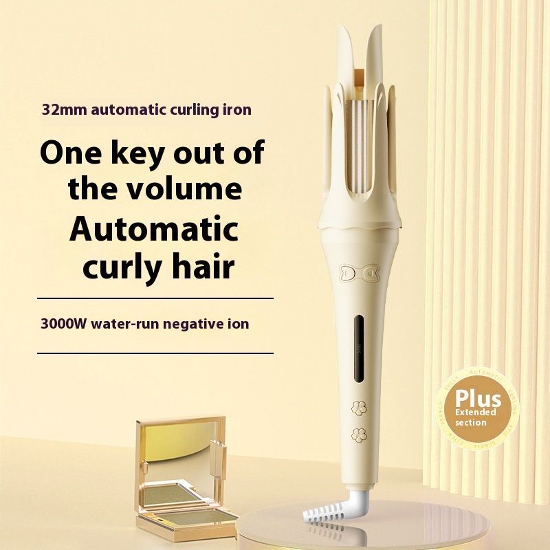 Automatische krultang 32mm elektrische negatieve ionen waterrimpel krultang, grote golvende vrouwelijke niet-beschadigende permanenttool_voghion.com