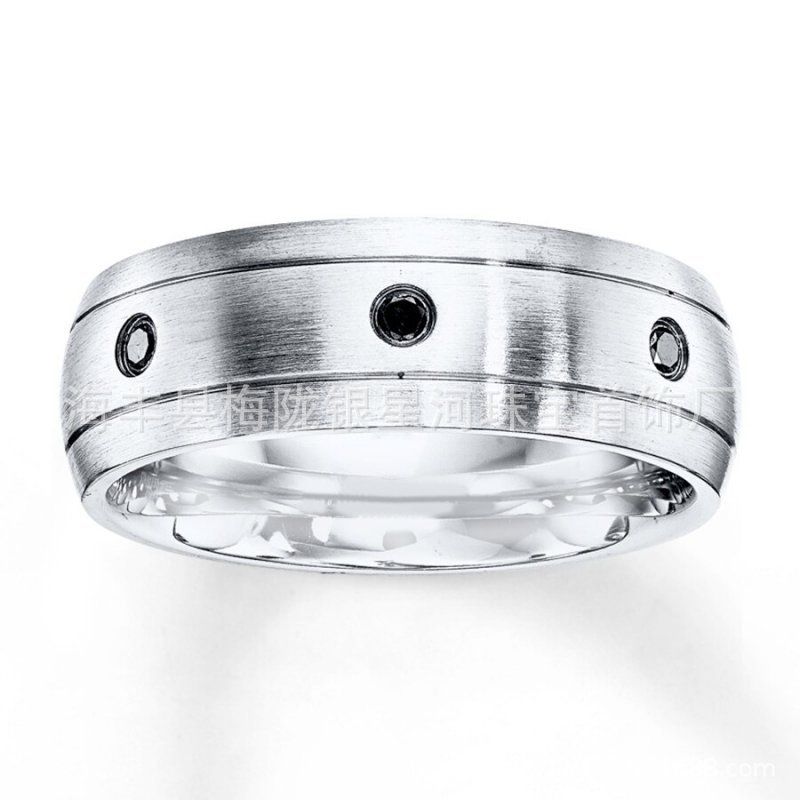 Bague Yinxinghe pour homme, nouvelle mode, simple et élégante, avec bracelet en diamant noir_voghion.com