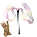 Macaron Color Ribbon Teaser Wand Cat Interactive Boredom Relief Pet Toy_voghion.com