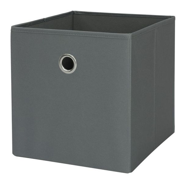 Collapsible Fabric Cube Storage Bin, Soothing Grey_voghion.com