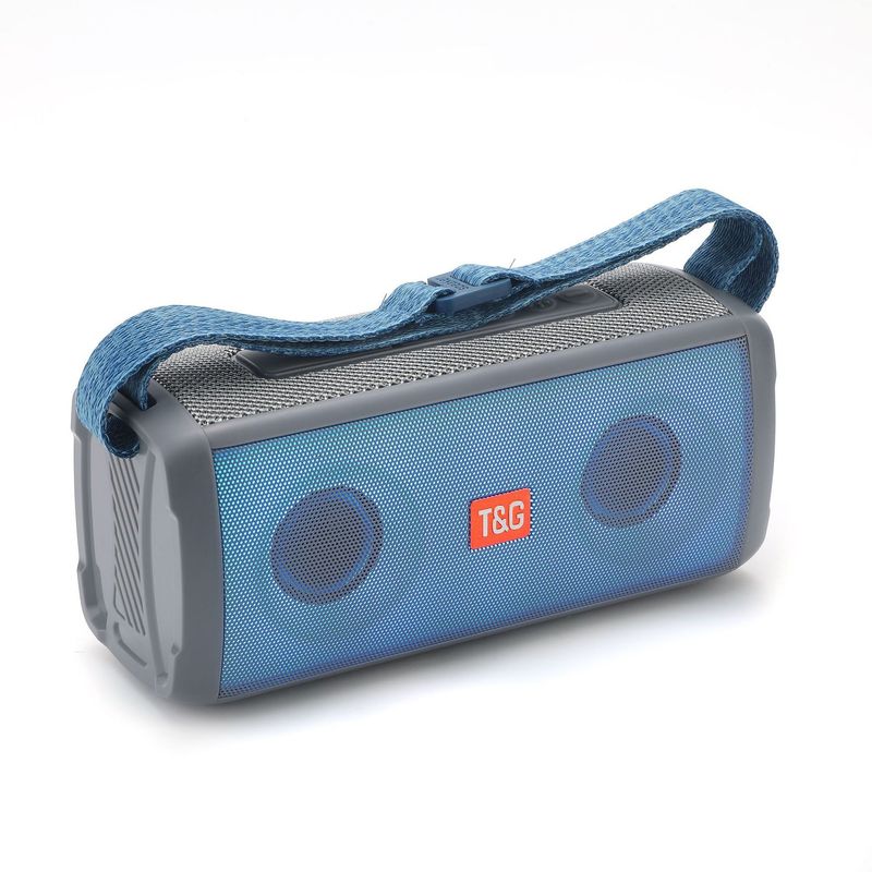 New TG345 Bluetooth Speaker Outdoor Handheld LED Colorful Light Radio Insert Card Cashier Broadcast Subwoofer_voghion.com