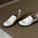 Sheepskin Version~ French Style Elegant Round Toe Chunky Heel Leg-Lengthening Shallow Mouth Single For Women Summer_voghion.com
