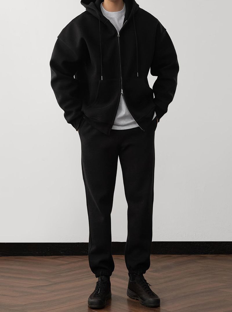 Herenkleding Losse Casual Hoodie Pak Trendy_voghion.com