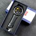 Reloj con rueda de coche con rotación de 360° y diseño de cubo para hombre con caja_voghion.com