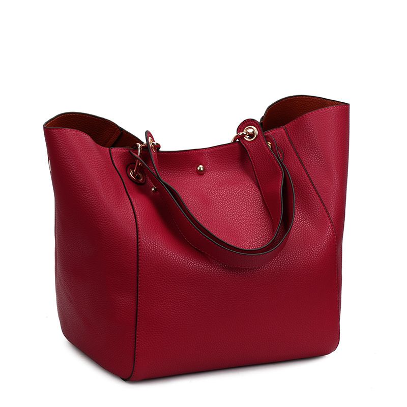 Modische Handtasche für Damen aus Vollleder, elegant, für die Stadt, Arbeit, Einkaufstasche mit mehreren Taschen, großes Fassungsvermögen, A4, geeignet zum Einkaufen_voghion.com