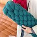 Nordic Solid Color Sherpa Seat Cushion - Woven Long Pillow For Bed/Sofa/Bay Window_voghion.com