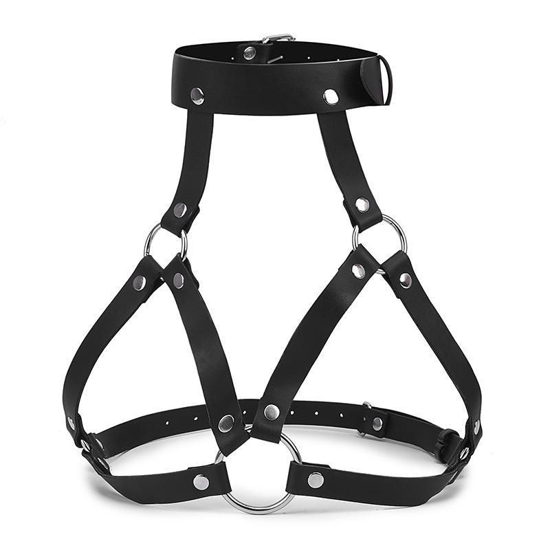 Lingerie Sexy Mulheres Garter Harness Bondage Brinquedos Sexuais Eróticos para Casais PU Couro Strip Club Festa Adulto_voghion.com