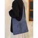 Single Shoulder Canvas Niche High-end Tote Denim Crossbody Hobo Bag Spanish Style Small_voghion.com