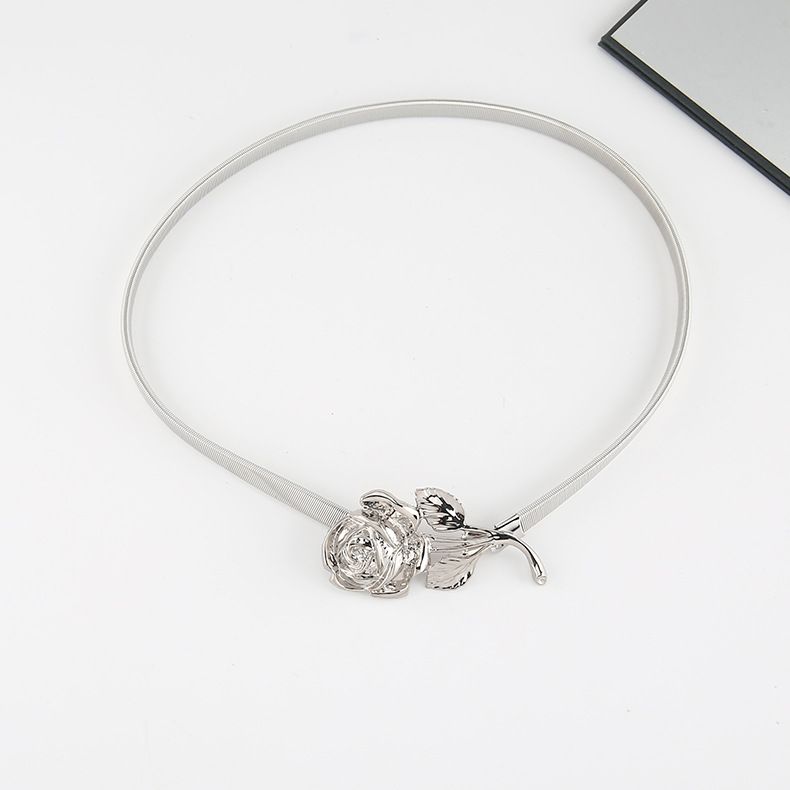 Cintura a molla in metallo per donna in versione coreana, abito alla moda e versatile, camicia, maglione, catena elastica,_voghion.com