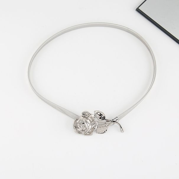 Cintura a molla in metallo per donna in versione coreana, abito alla moda e versatile, camicia, maglione, catena elastica,_voghion.com