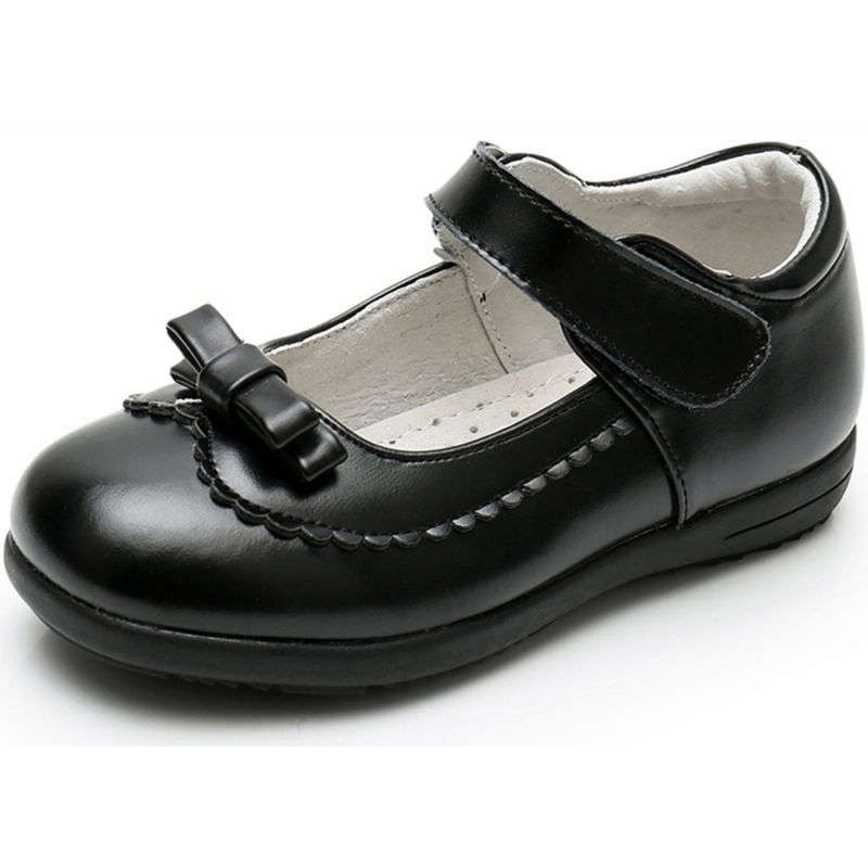 Escola de couro antiderrapante meninas festa casamento sapatos casuais mary jane vestido macio_voghion.com