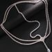 Nuovi accessori per capelli in stile bohémien, moda, strass, goccia d'acqua, catena per la fronte, copricapo da sposa, catena per capelli_voghion.com